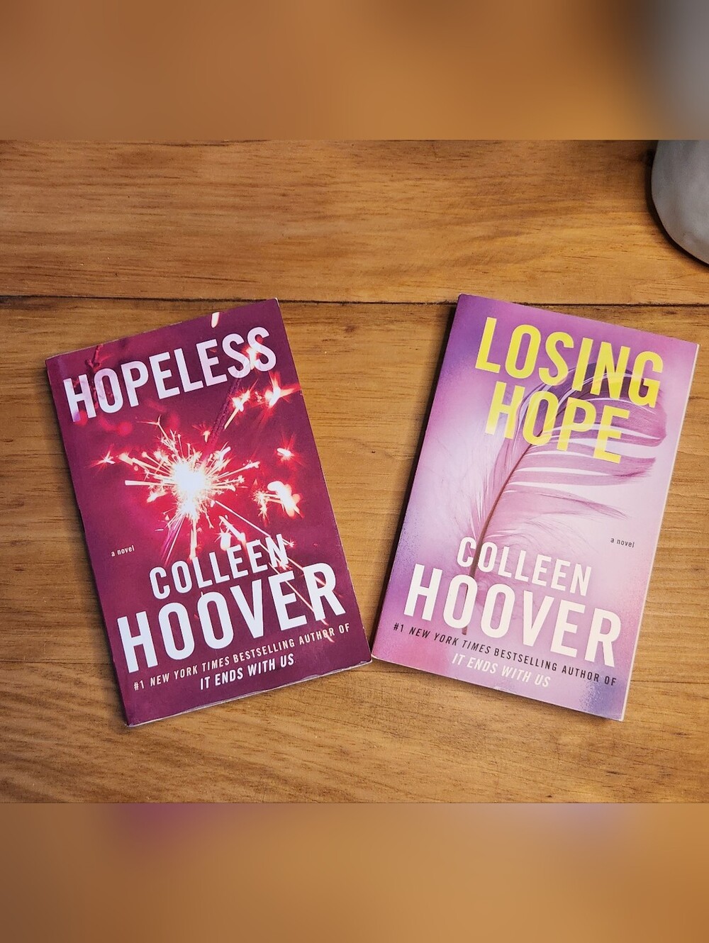 Colleen Hoover Books, Set Of 2, Hopeless And Losing Hope, Paperback